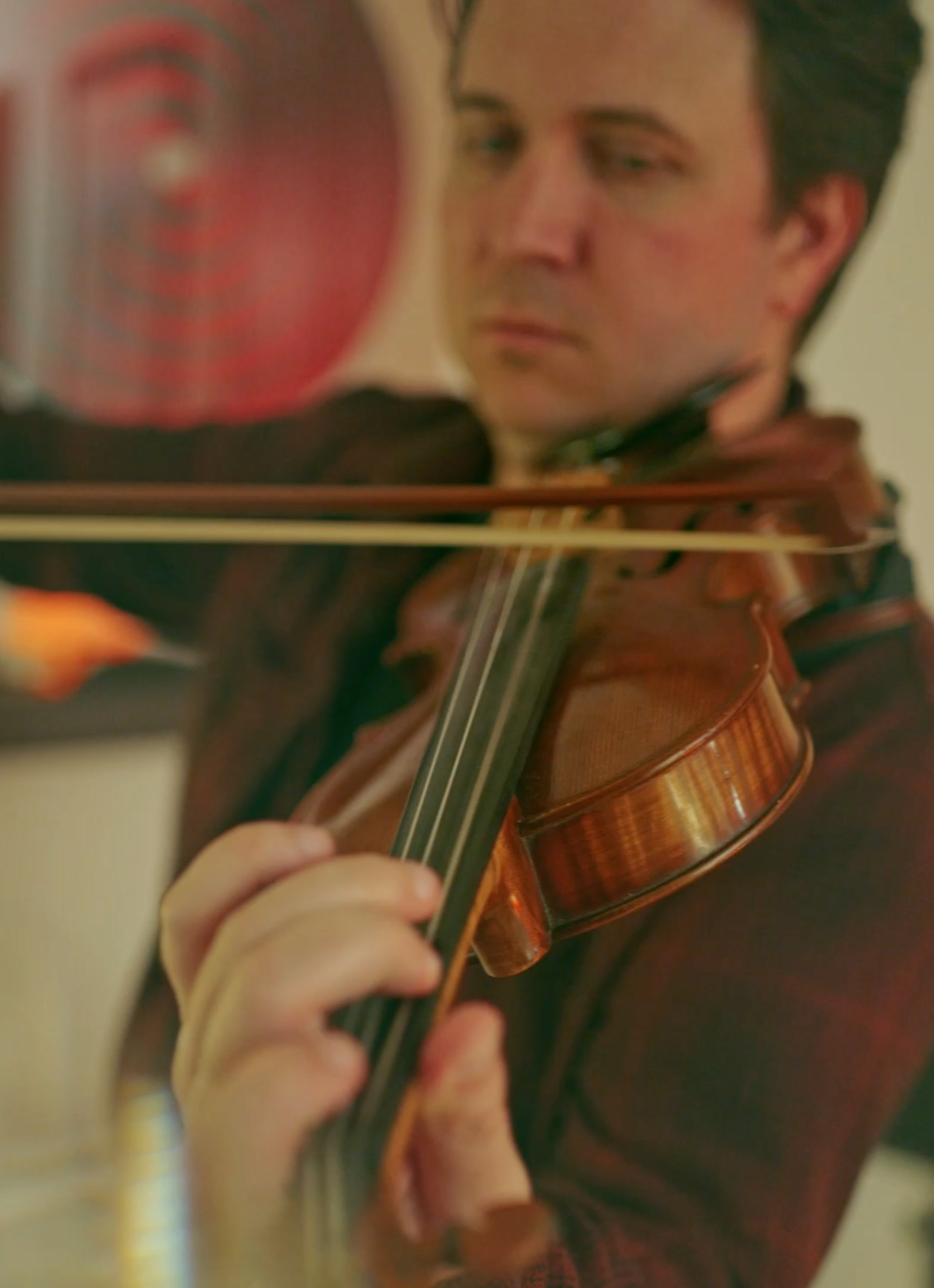 Forest Christenson playing violin